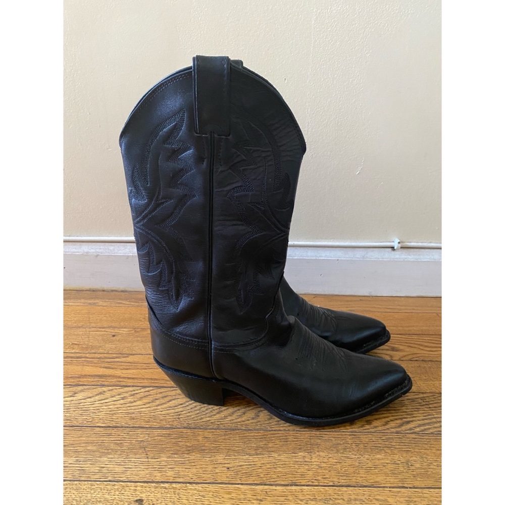 Justin black cowboy boots, women’s size 8 B